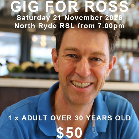 Gig For Ross - 1 x Adult over 30 years old