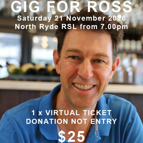 Gig For Ross - 1 x Virtual Ticket